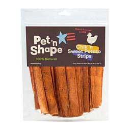 Chik 'n Sweet Potato Strips Dog Treats Pet'N Shape